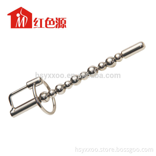 Online Shopping Solid Stainless Steel penis Probe extender Urethral Penis Plug with Glans ring